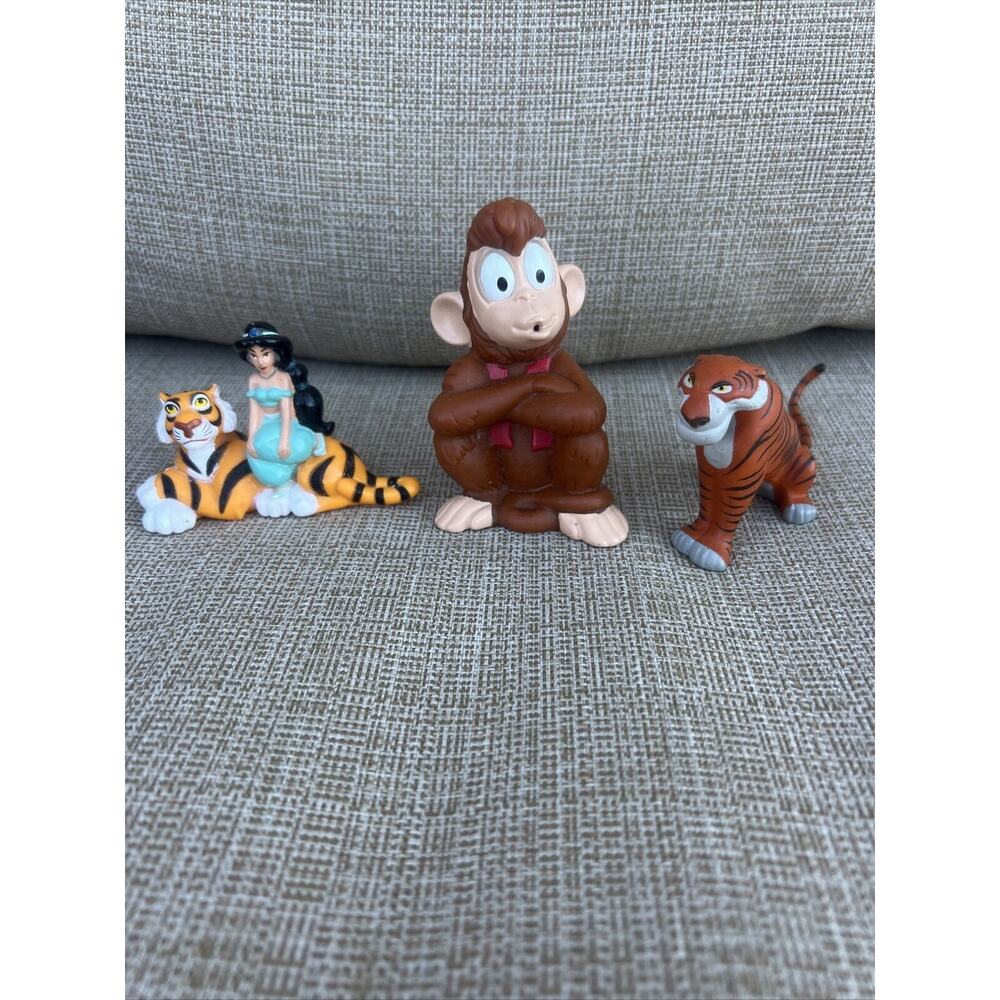 Vintage 90’s Disney Applause Aladdin Jasmine Raja Cake Toppers Toys Lot Of 3